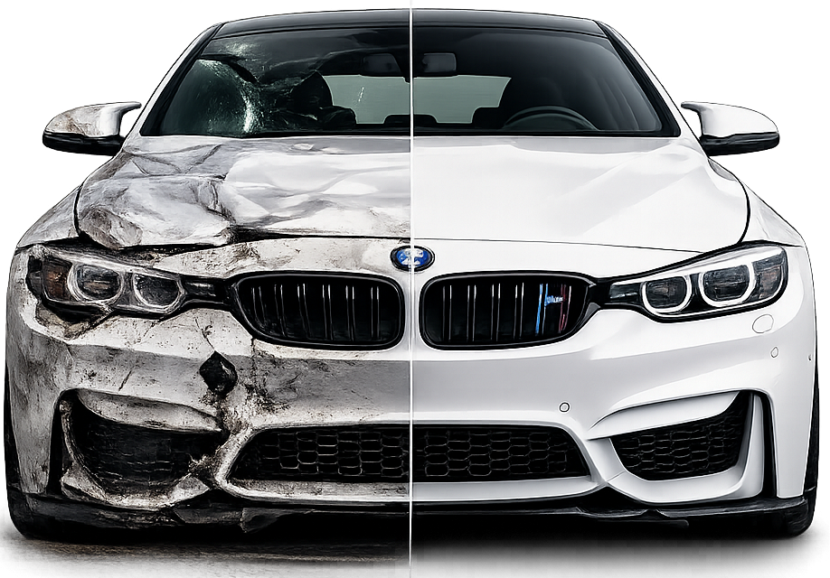 Dent Repair London technician completing a bodywork dent repair at the Ilford workshop